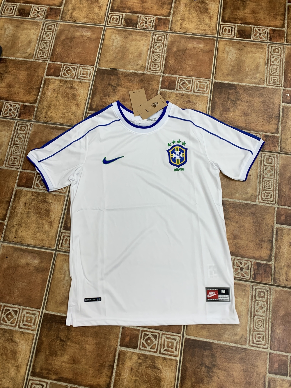 Nike Brazil 1998 Retro Training Jersey Size M
